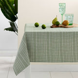 NNEDSZ Green Eco Cotton Rich Tablecloth 150 x 265 cm