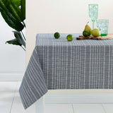 NNEDSZ Navy Eco Cotton Rich Tablecloth 150 x 265 cm