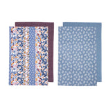 NNEDSZ Set of 4 Homespun Cotton Kitchen Tea Towels 50 x 70 cm Mix