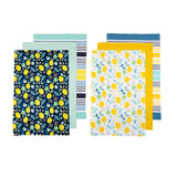 NNEDSZ Set of 6 Positano Cotton Kitchen Tea Towels 50 x 70 cm Mix