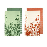 NNEDSZ Set of 4 Sanctuary Floral Cotton Kitchen Tea Towels 50 x 70 cm Mix