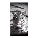 NNEDSZ Just Home Blue Eyes Stripes Tiger Bath Beach Towel