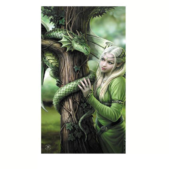 NNEDSZ Anne Stokes Kindred Spirits Beach Towel