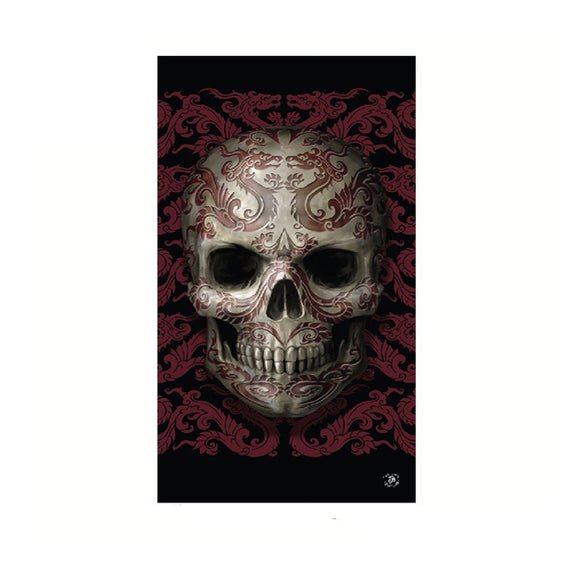 NNEDSZ Anne Stokes Oriental Skull Beach Towel 75 x 150 cm