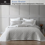 NNEDSZ Essex Pewter Polyester Cotton Bedspread King