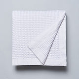 NNEDSZ White 100% Cotton Waffle Blanket Single/Double