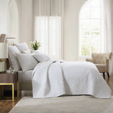 NNEDSZ Private Collection Aerin Ivory 100% Cotton Coverlet Queen/King