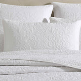 NNEDSZ Private Collection Aerin Ivory 100% Cotton Coverlet Queen/King