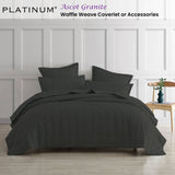 NNEDSZ Platinum Collection Ascot Granite Textured Waffle Weave Coverlet Queen/King