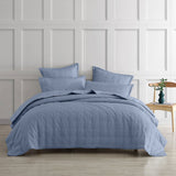 NNEDSZ Platinum Collection Ascot Steel Textured Waffle Weave Coverlet Single/Double