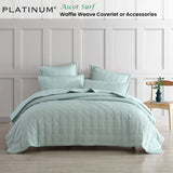 NNEDSZ Platinum Collection Ascot Surf Textured Waffle Weave Coverlet Single/Double