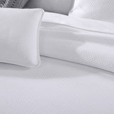 NNEDSZ Private Collection Cornell White 100% Cotton Matelasse Coverlet Queen/King