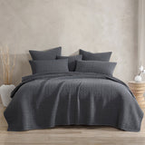 NNEDSZ Platinum Collection Kayo Charcoal 100% Cotton Coverlet Queen/King