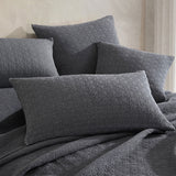 NNEDSZ Platinum Collection Kayo Charcoal 100% Cotton Coverlet Queen/King