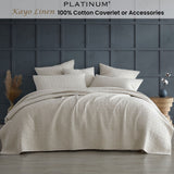 NNEDSZ Platinum Collection Kayo Linen 100% Cotton Coverlet Queen/King
