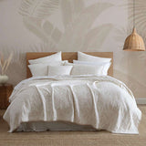 NNEDSZ Platinum Collection Kailaini Caramel Cotton Woven Jacquard Coverlet Set Queen/King