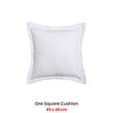 NNEDSZ Platinum Collection Ascot White Square Filled Cushion 45 x 45cm