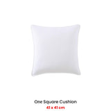 NNEDSZ Private Collection Cornell White Square Filled Cushion 41 x 41cm
