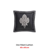 NNEDSZ Davinci Emerson Granite Square Filled Cushion 45 x 45cm