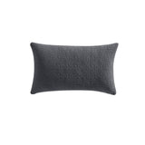 NNEDSZ Platinum Collection Kayo Charcoal 100% Cotton Oblong Filled Cushion 30 x 50cm
