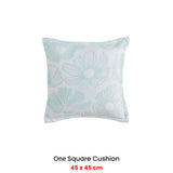 NNEDSZ Platinum Collection Poppi Aqua Square Filled Cushion 45 x 45cm