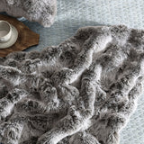 NNEDSZ Platinum Collection Rabbit Fur Super Soft Square Cushion 50 x 50cm