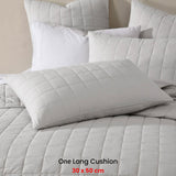 NNEDSZ Rhodes Silver Oblong Filled Cushion 30 x 50cm
