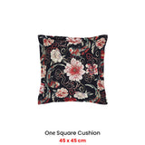 NNEDSZ Shanghai Nights Black Square Filled Cushion 45 x 45cm