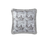 NNEDSZ Davinci Trieste Silver Square Filled Cushion 45 x 45cm