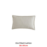 NNEDSZ Private Collection Urban Stone 100% Cotton Waffle Oblong Filled Cushion
