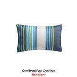 NNEDSZ Zayn Blue Breakfast Filled Cushion 30 x 50cm
