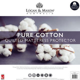 NNEDSZ Pure Cotton Mattress Protector White 45cm Wall King Single