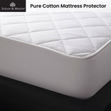 NNEDSZ Pure Cotton Mattress Protector White 45cm Wall Single