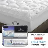 NNEDSZ Platinum Collection 1000GSM Cloud White Mattress Topper King