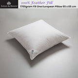 NNEDSZ 1700gsm 100% Feather Fill One European Pillow 65 x 65 cm