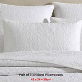 NNEDSZ Private Collection Pair of Aerin Ivory 100% Cotton Standard Pillowcases