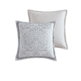 NNEDSZ Davinci Pair of Alexander Silver European Pillowcases 65 x 65cm