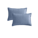 NNEDSZ Platinum Collection Pair of Ascot Steel Standard Pillowcases 48 x 73 + 20cm