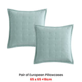 NNEDSZ Platinum Collection Pair of Ascot Surf European Pillowcases 65 x 65cm