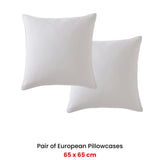 NNEDSZ Platinum Collection Pair of Balmoral Lilac European Pillowcases 65 x 65cm