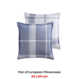 NNEDSZ Private Collection Pair of Cannon White 100% Cotton Waffle European Pillowcases