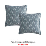 NNEDSZ Pair of Cape Conran Teal European Pillowcases 65 x 65cm