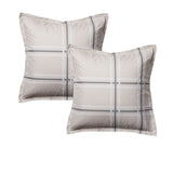 NNEDSZ Pair of Charlie Slate European Pillowcases 65 x 65cm