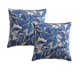 NNEDSZ Pair of Elio Blue European Pillowcases  65 x 65cm