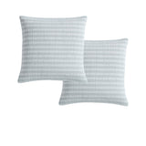NNEDSZ Platinum Collection Pair of Emmet Sage European Pillowcases 65 x 65cm
