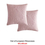 NNEDSZ Platinum Collection Pair of Flourish Rose European Pillowcases 65 x 65cm