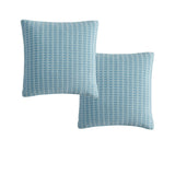 NNEDSZ Platinum Collection Pair of Frankie Turquoise European Pillowcases 65 x 65cm