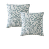 NNEDSZ Platinum Collection Pair of Haven Surf European Pillowcases 65 x 65cm