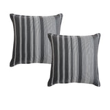 NNEDSZ Platinum Collection Pair of Hunter Charcoal European Pillowcases 65 x 65cm