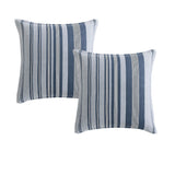 NNEDSZ Platinum Collection Pair of Hunter Indigo European Pillowcases 65 x 65cm
